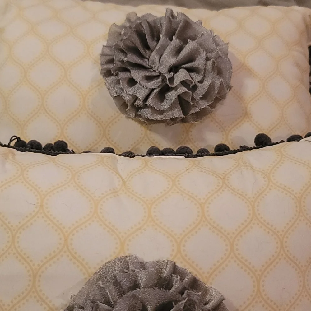 Two handmade pillows